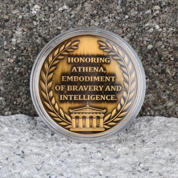 1744291457 Athena Commemorative Coin Symbol of Greek Wisdom and Courage Collectible with Acrylic Display Case or Decorative Piece（Single Coin.jpg