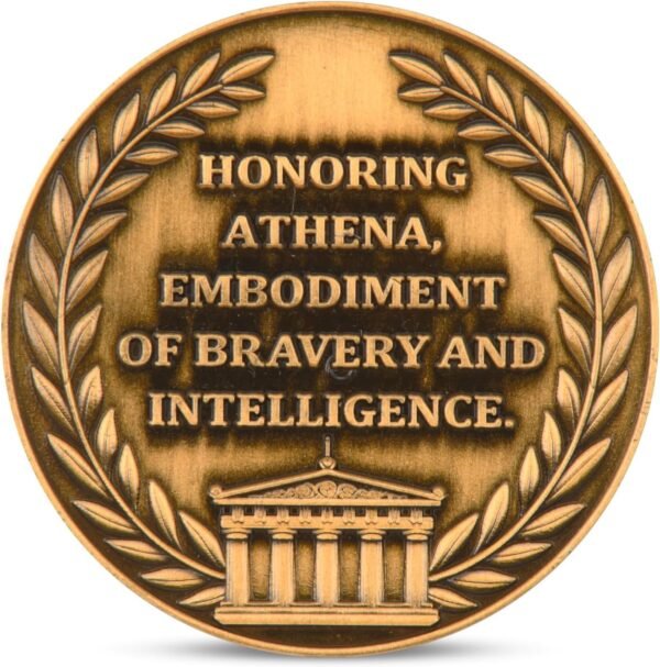 1744291458 Athena Commemorative Coin Symbol of Greek Wisdom and Courage Collectible with Acrylic Display Case or Decorative Piece（Single Coin.jpg