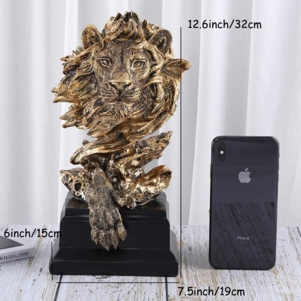 1744298653 HW Sandstone Lion The King of Beasts Statue Decoration for HomeStudyLiving Room Great Collectible Figurines Best Gift for The Man Golden Color HH17 D2.jpg