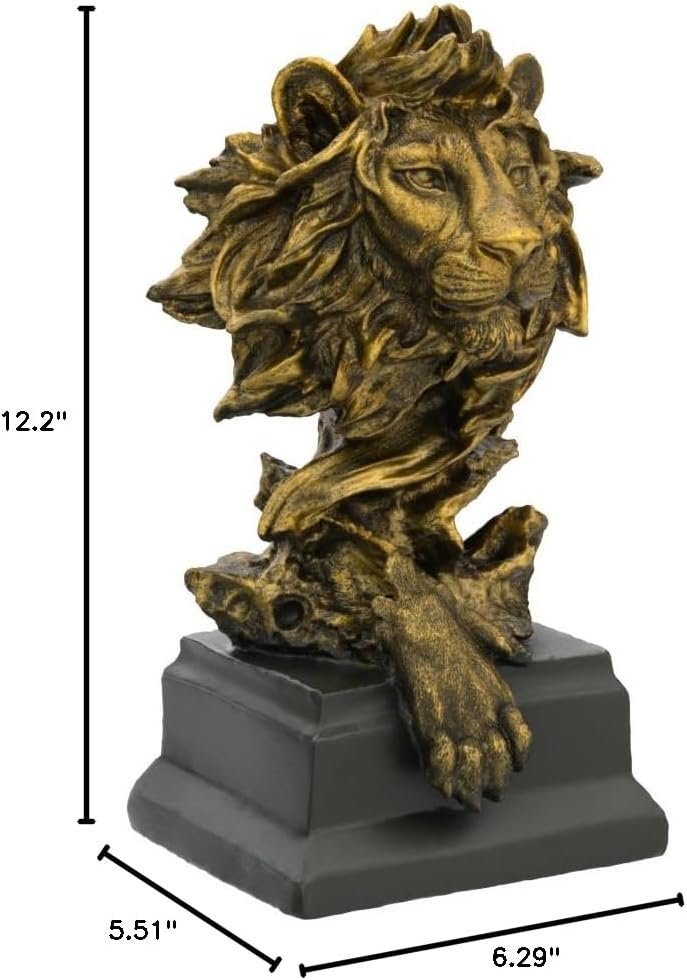 1744298653 HW Sandstone Lion The King of Beasts Statue Decoration for HomeStudyLiving Room Great Collectible Figurines Best Gift for The Man Golden Color HH17 D2.jpg