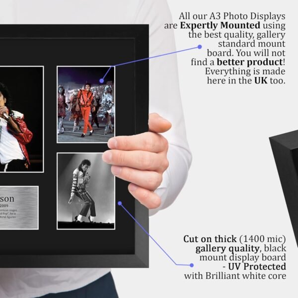 1744979054 HWC Trading Michael Jackson Musician 16 x 12 inch A3 Printed Gifts Signed Autograph Picture for Music Memorabilia Fans 16 x 12 Framed.jpg