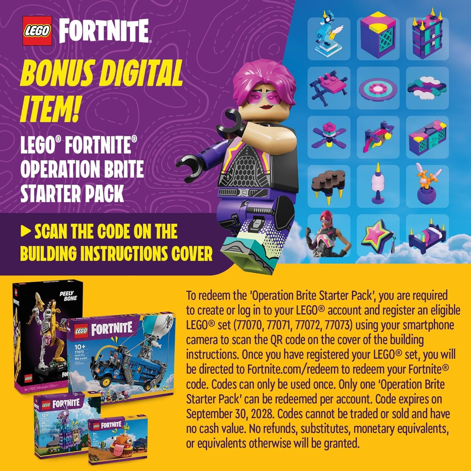 1745051051 LEGO Fortnite Peely Bone Collectible Fortnite DIY Kit for Adults Ages 18 Building Set for Home Decor Office or Bedroom Gift Idea for Fans of Video Game 77072.jpg