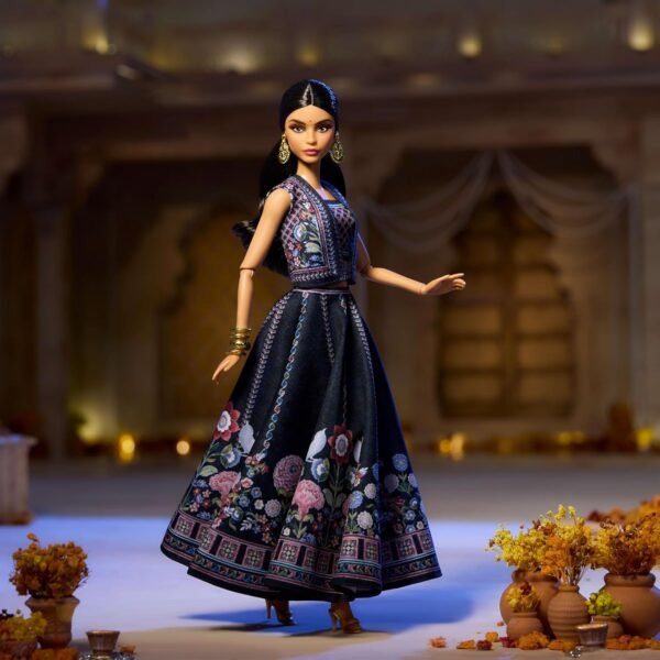 1745202255 Barbie Diwali Doll by Anita Dongre Wearing Festival of Lights Look Holiday Collectible with Doll Stand Certificate of Authenticity.jpg