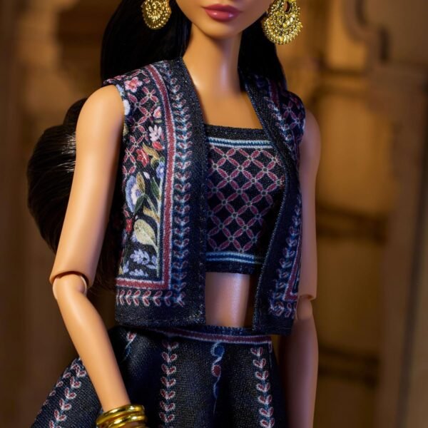 1745202257 Barbie Diwali Doll by Anita Dongre Wearing Festival of Lights Look Holiday Collectible with Doll Stand Certificate of Authenticity.jpg