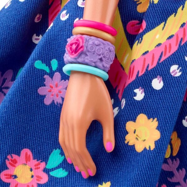 1745792655 Barbie Signature Doll 2022 Dia De Muertos Collectible Traditional Ruffled Dress with Flower Crown Calavera Face Paint.jpg