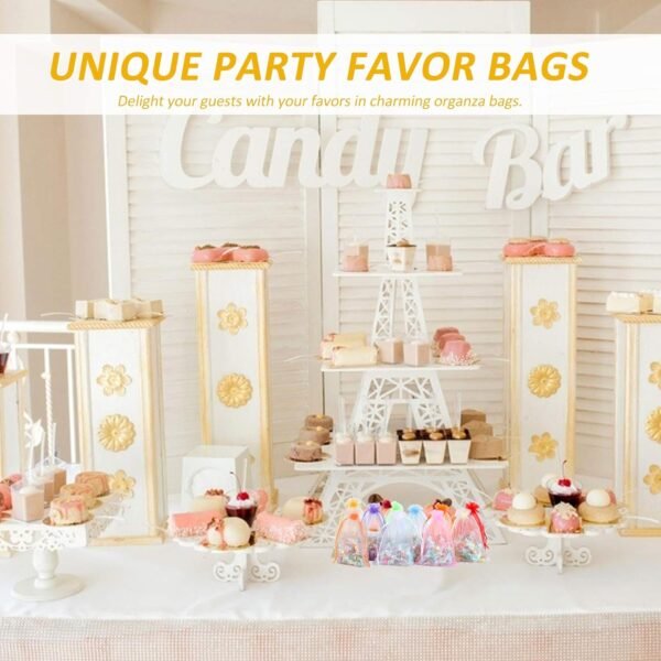 1745893455 Angooni 200PCS Sheer Organza Gift Bags Wedding Favor Bags with Drawstring 4x6 Inch Jewelry Pouches Party Festival Candy Bags10 Colors.jpg