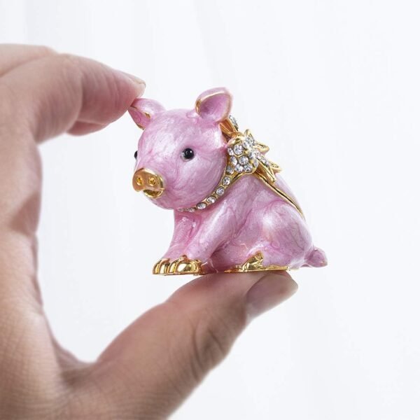 1745904251 YU FENG Cute Piggy Jewelry Trinket Box Hinged Collectible Crystal Jeweled Pig Decor Animal Figurines.jpg