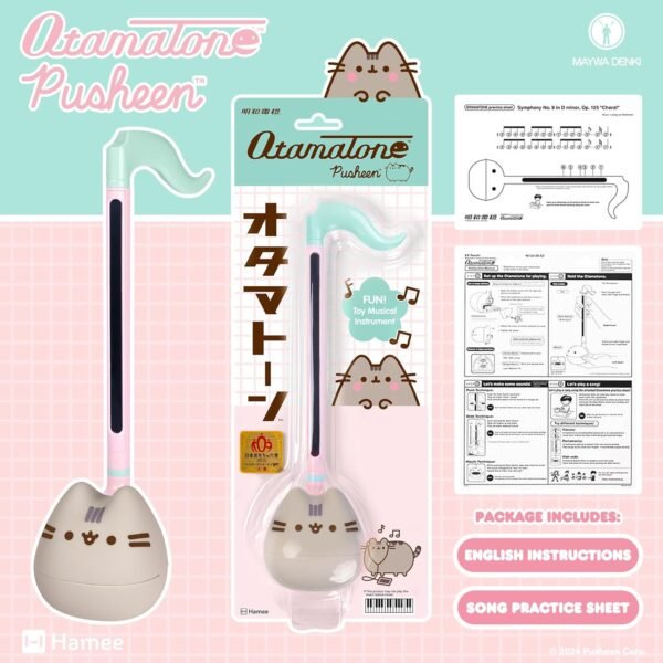 1745979853 Otamatone Pusheen The Cat Electronic Portable Music Instrument Synthesizer Toy from Japan by Maywa Denki Limited Edition English Instructions.jpg
