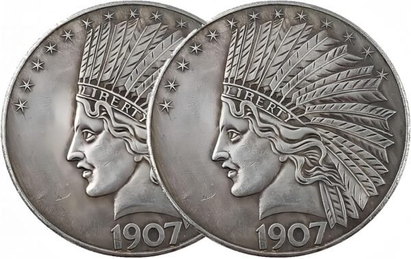 Antique Liberty Indian Head 10 Dollar Coin Uncirculated Morgan Silver.jpg