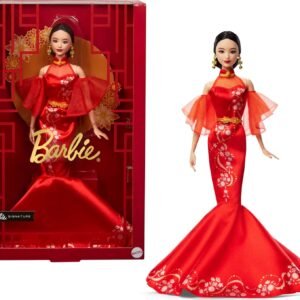 Barbie Lunar New Year Doll Wearing Qipao Dress with Plum.jpg
