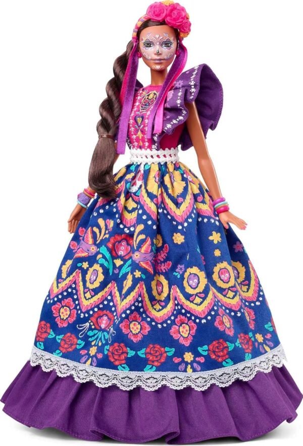 Barbie Signature Doll 2022 Dia De Muertos Collectible Traditional Ruffled.jpg