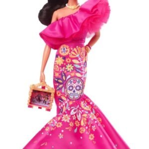 Barbie Signature Fashion Doll 2023 Dia de Muertos Collectible Wearing.jpg