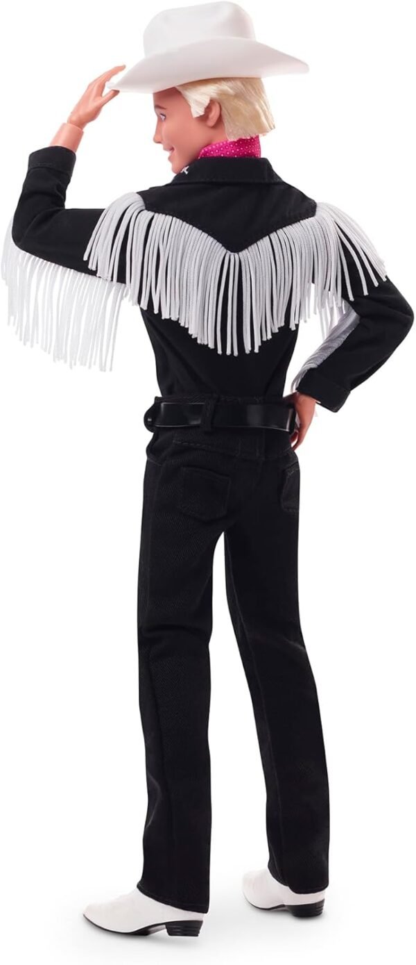 Barbie The Movie Collectible Ken Doll Wearing Black and White Western Outfit Exclusive.jpg