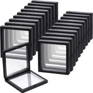 Black 3D Floating Frame Display Holder Stands Coin Display Stands.jpg