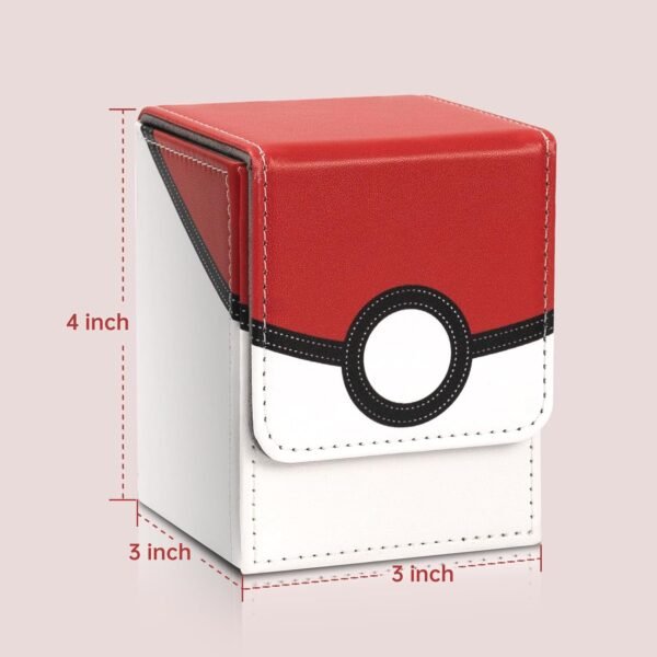 Collectible Trading Card Cases Card Deck Box Storage Box Case Magnetic Deck Box Card Holder ，Can hold around 100 cards Black Yellow White.jpg