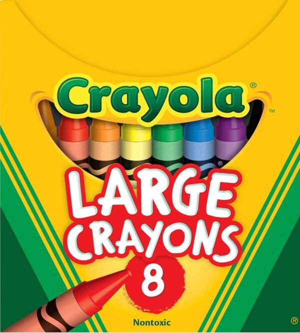 Crayola Large Crayons Assorted 8 Count Giant Crayons for.jpg