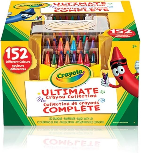 Crayola Ultimate Crayon Caddy with Lid and Sharpener 152 Crayons 520030.jpg