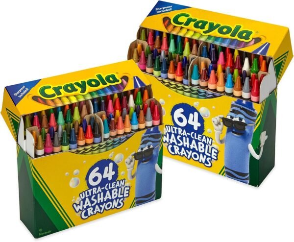 Crayola Washable Crayons for Kids 64ct 2 Boxes Bulk.jpg