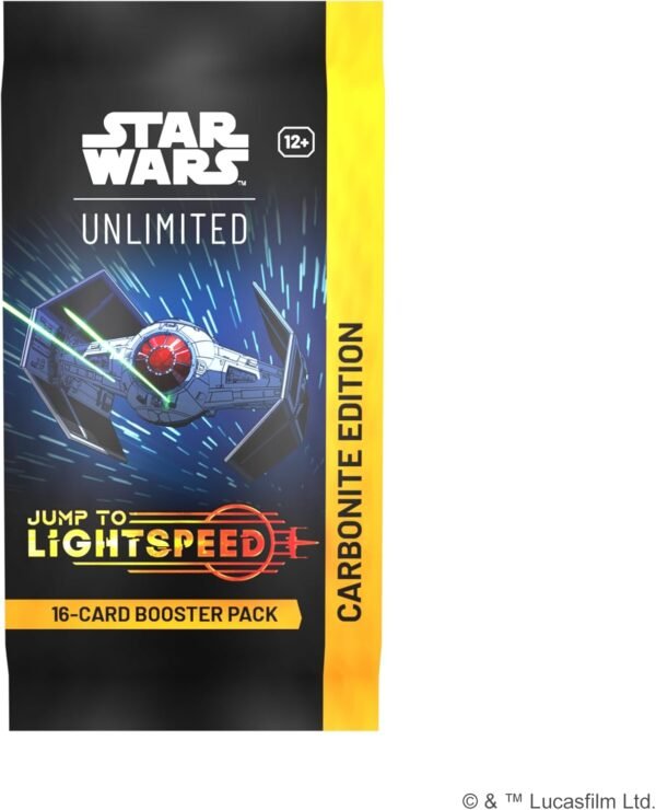 Fantasy Flight Games Star Wars Unlimited TCG Jump to Lightspeed Carbonite Booster Display 12 Packs Exclusive Cards Foils Hyperspace Variants Ages 12 2 Players 20 Min Playtime Made.jpg