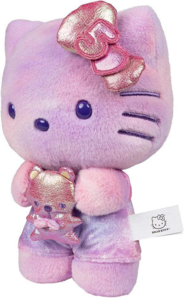 Hello Kitty and Friends 50th Anniversary 8 inch Hello Kitty Plush with 50th Anniversary Teddy Bear 5 Decades of Friendship Officially Licensed Sanrio Product from Jazwares.jpg