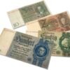 IMPACTO COLECCIONABLES Four 4 WWII German Reichsmark Notes Dated 1929.jpg