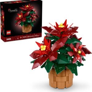 LEGO Icons Poinsettia Building Set Artificial Flower Decorations.jpg