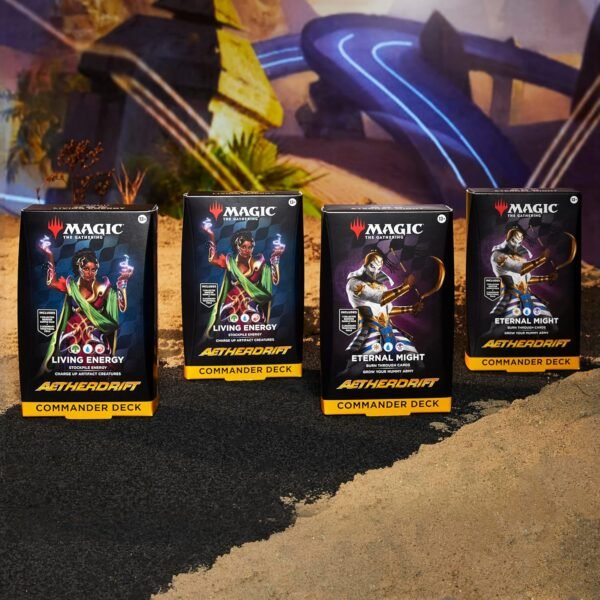 Magic The Gathering Aetherdrift Commander Deck Bundle 2 of Each Deck 2 Living Energy 2 Eternal Might.jpg
