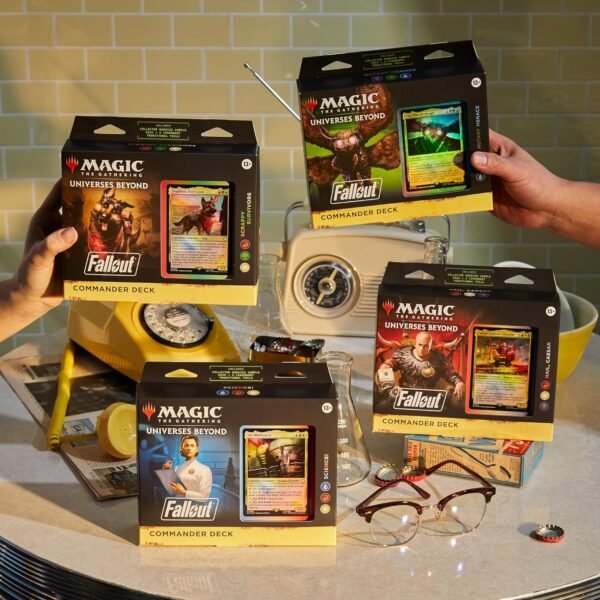 Magic The Gathering Fallout Commander Deck Bundle – Includes All 4 Decks 1 Hail Caesar 1 Scrappy Survivors 1 Science and 1 Mutant Menace.jpg