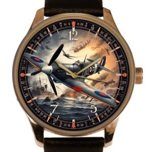 SPITFIRE RAF Battle of Britian Commemorative WW II Retro Colours Solid.jpg