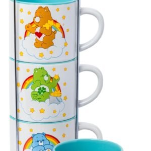 Silver Buffalo Care Bears Rainbow Heart Logo 4pc Ceramic Mug.jpg