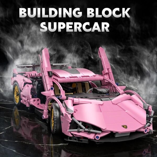 Sport Race Car Building Block Sets for Adults Pink Racing Supercar Toys Kits Collectible 114 MOC Model Construction Birthday Gifts for Men Boys and Girls Teens Age 8 12 12 1614.jpg