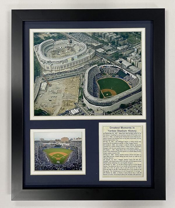 Yankee Stadium Old and New Historical Collectible Framed Photo.jpg