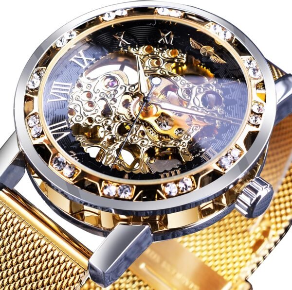 1746080657 Winner Retro Manual Mechanical Skeleton Watch with Diamond and Carving Flower Craft Men Skeleton Wrist Watch Mechanical Classic Roman Number.jpg