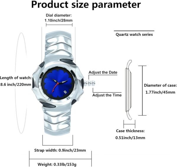 1746375856 BARAMON Unique Mens Watches Stylish Futuristic Collectible Male Wristwatch Analog Quartz Clock Date Waterproof Fashion Watch for Men.jpg