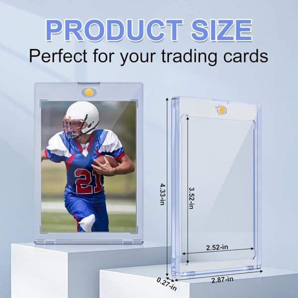 1746649451 35pt Magnetic Card Holder for Trading Cards 24 Pack Baseball Cards Protectors Hard Plastic for Collectible Sports Cards Acrylic Display Card Cases Fit 2.5x3.5in.jpg