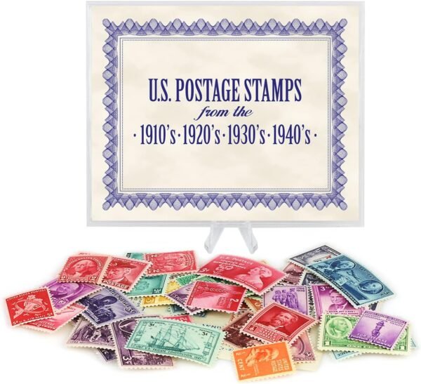 1746656654 American Coin Treasures 40 U.S. Postage Stamps from The 1910s 1920s 1930s and 1940s Mint State Condition Various Denominations and Postal Rates Perforated Edges.jpg