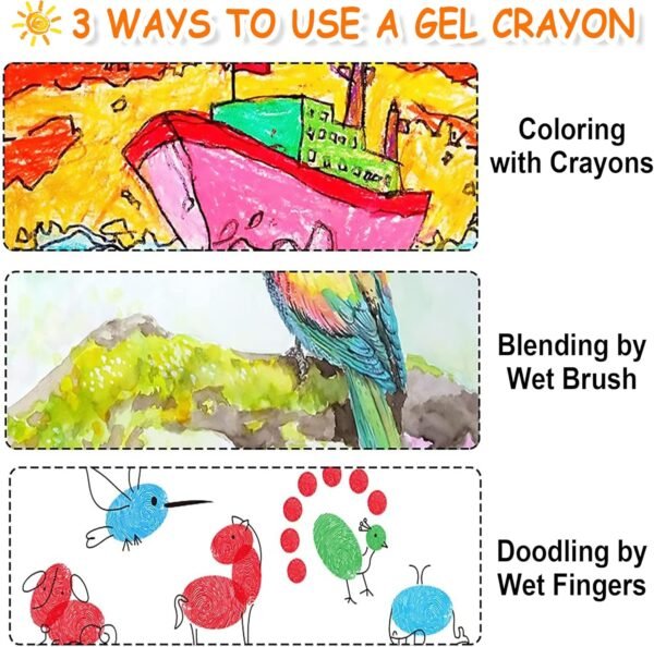 1746995054 Shuttle Art 24 Colors Gel Crayons for Toddlers Non Toxic Twistable Crayons Set for Kids Children Coloring Crayon Pastel Watercolor Effect Ideal for Paper.jpg