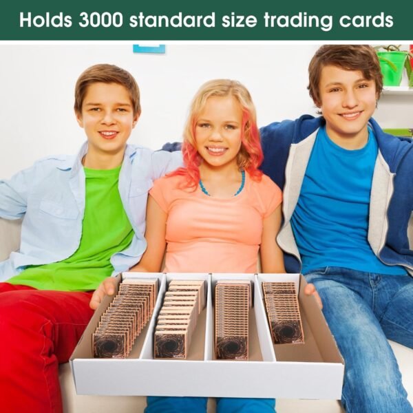 1747020255 Yexiya 30 Pcs 3200 Count Sports Card Storage Boxes White Trading Card Box Collectible Trading for Soccer Baseball Game.jpg