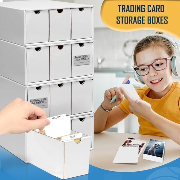 1747124654 Kitoyz 8000Trading Card Storage Boxes with 50 Card Storage Box DividersBaselall Footall Sport Card Storage Collection Compatible with Game Cards.jpg