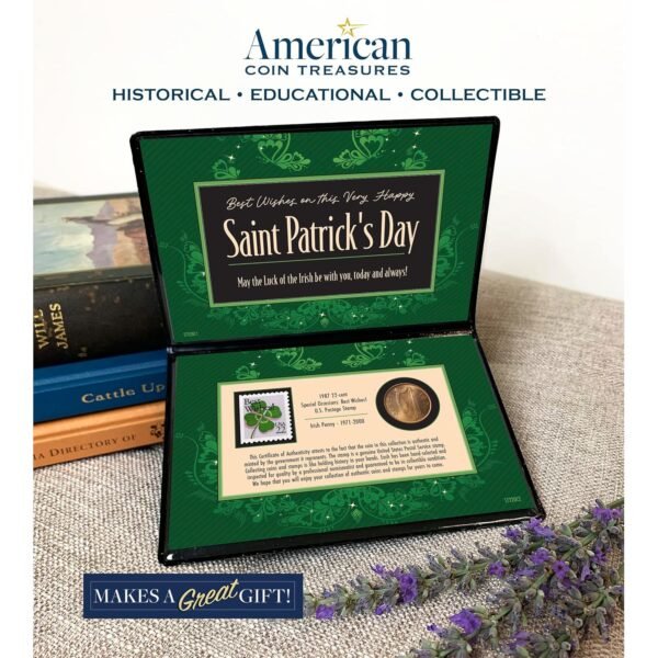 1747394655 American Coin Treasures Greeting Card St. Patricks Day Coin and Stamp Collectible.jpg