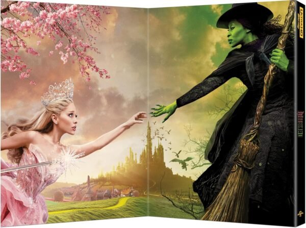 1747722253 Wicked Exclusive Limited Edition Giftset with Gold Tone Metal Bookends 4K UHD Blu ray Digital.jpg