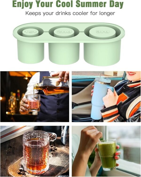 1747736652 Ice Cube Tray for Stanley Tumbler 20 40oz Silicone Ice Molds for Freezer Ice Maker for Whiskey Coffee BPA free Green.jpg