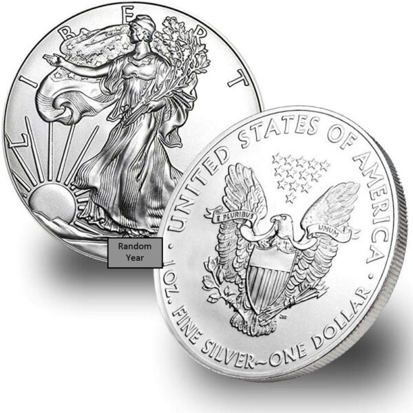1747754653 1986 Present Random Year Lot of 5 1 oz Silver American Eagle Coins Brilliant Uncirculated Type 1 or 2 with Certificates of Authenticity 1 Seller BU.jpg