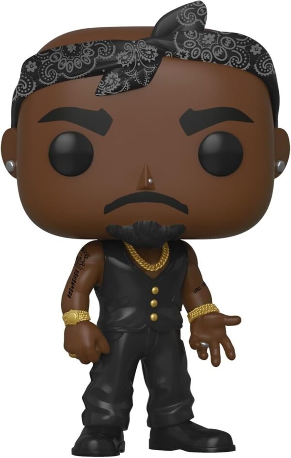 1747823054 Funko Pop Rocks Tupac Vest with Bandana Collectable Vinyl Figure Gift Idea Official Merchandise Toys for Kids Adults Music Fans Model Figure for Collectors and Display.jpg