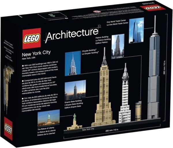 1748150654 LEGO Architecture New York City 21028 Build It Yourself New York Skyline Model Kit for Adults and Kids 598 PiecesMulticolor.jpg