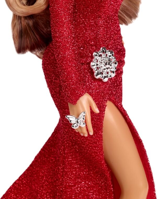 1748154258 Barbie Signature Doll Mariah Carey Holiday Collectible in Red Glitter Gown with Silvery Accessories.jpg