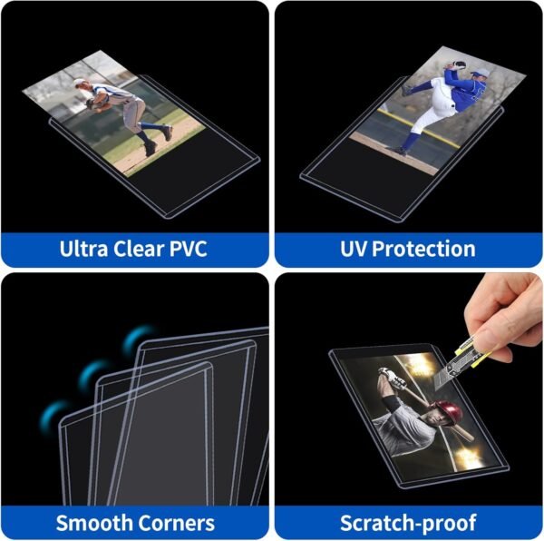 1748273054 3 x 4 Card Sleeves Top Loaders for Cards 42 Count Baseball Card Protectors Hard Plastic Sports Card Sleeves Clear Card Holder for Collectible Trading Cards Sports Cards.jpg