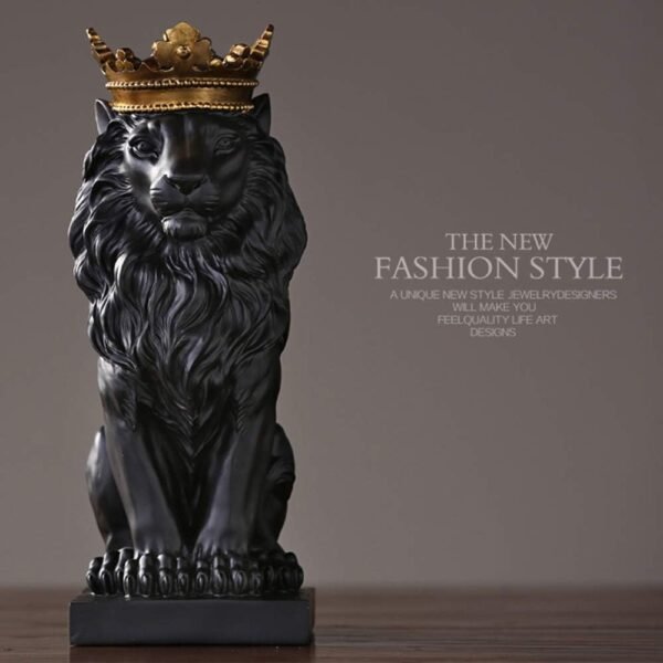 1748283851 HW 15H Lion King Statue Nordic Style Home and Study Decoration Collectible Figurines Best Gift for The Man Black HH16 D1.jpg