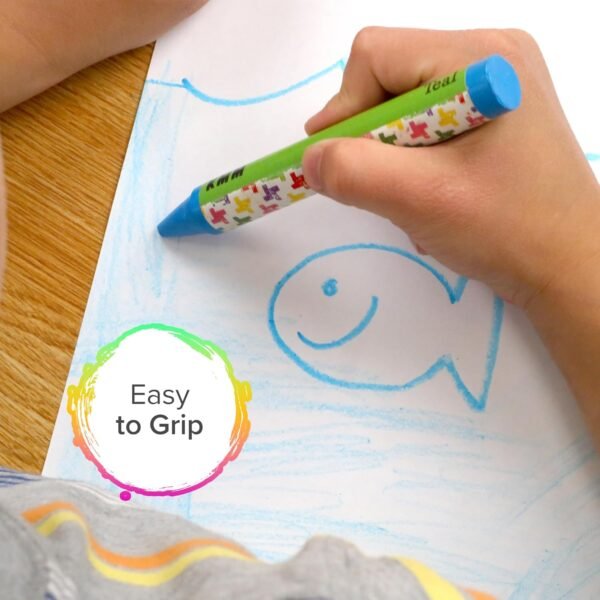 1748323453 Kid Made Modern Beeswax Crayons for Toddlers Kids 60 Pieces Coloring Non Toxic Crayons with Case Built In Sharpener Ages 3.jpg