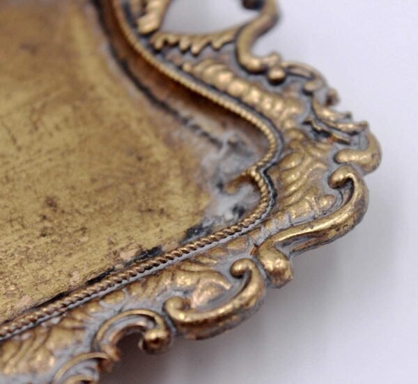 1748381053 Funly mee Small Antique Trinket Dish Vintage Gold Jewelry Tray Ring Holder.jpg